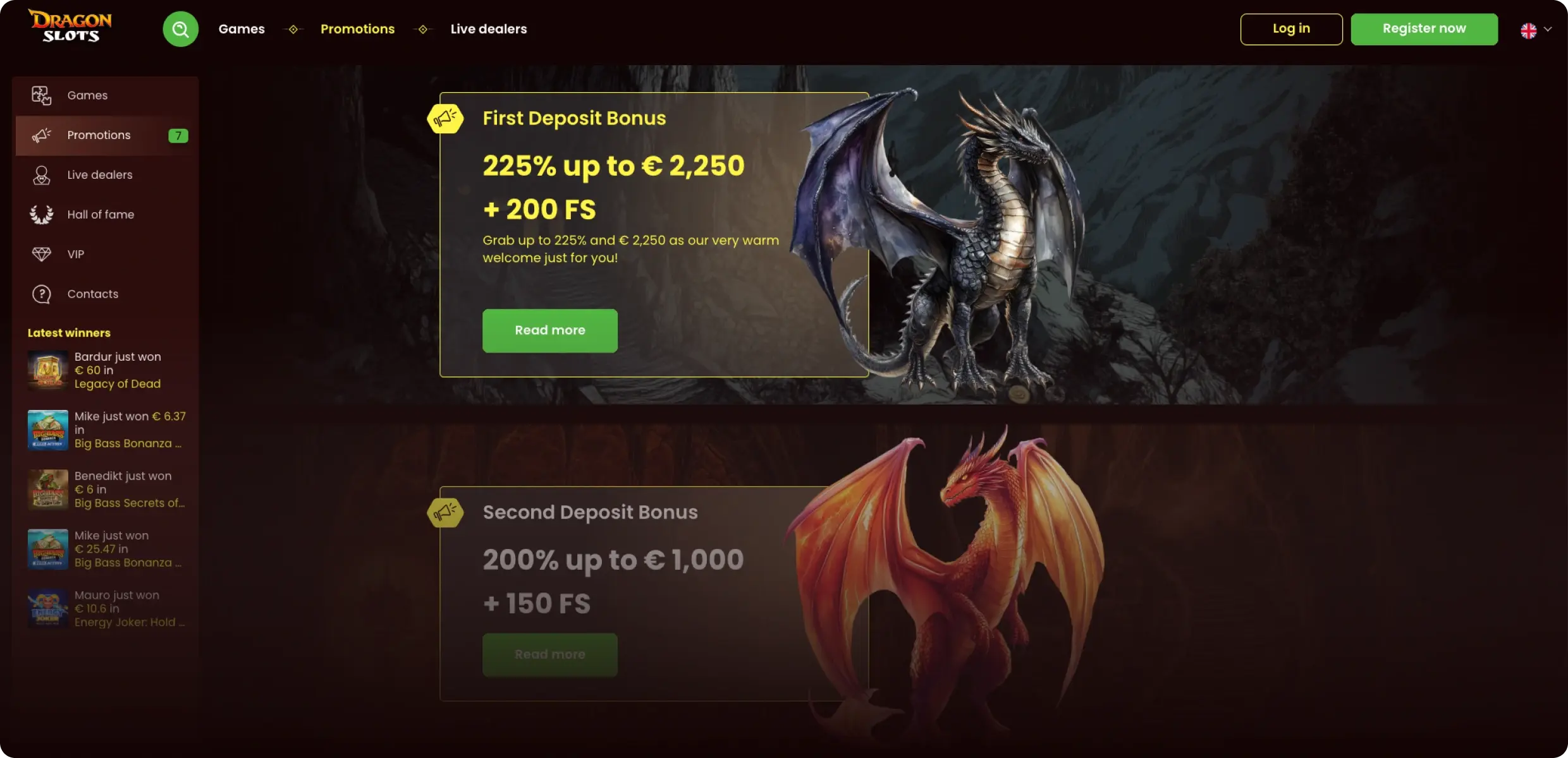 Dragon Slots online